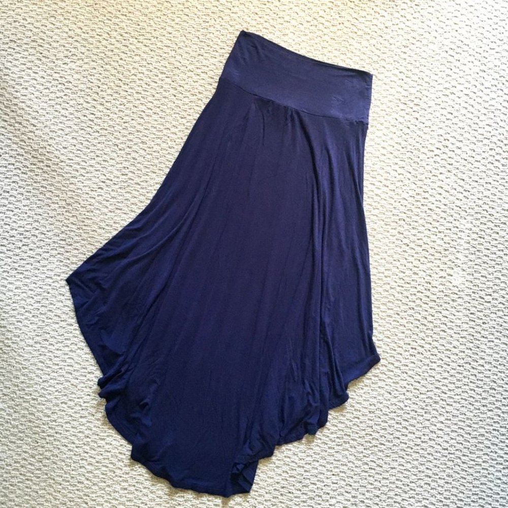 Umgee Blue Cotton Maxi Skirt | Size M